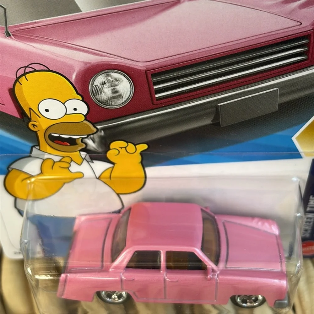 Hot Wheels Simpsons Family Cartoon Pink Car Hotwheels Diecast Collectible Toy 🆕